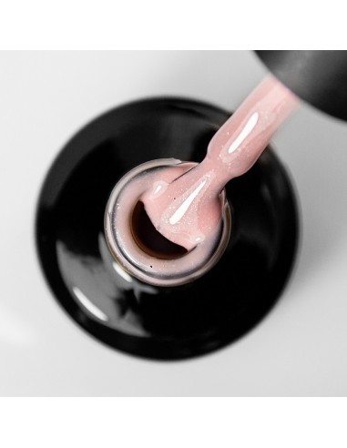 GEL BASE RUBBER ROSE GLITTER 15 ML  GEL BASE RUBBER ROSE GLITTER 15 ML